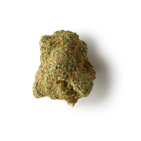 Rochanna Strawberry Hemp Tea, 14% CBD, Indica-dominant, dense trichomes, berry aroma, <0.2% THC.