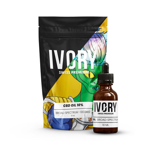 Ivory's 1000mg Broad-Spectrum Oil: THC-free, potentially soothing, high-quality