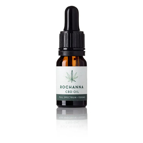 Rochanna 1500mg Full Spectrum CBD Oil, CO2 extraction, organic hemp seed oil, vegan, <1mg THC.