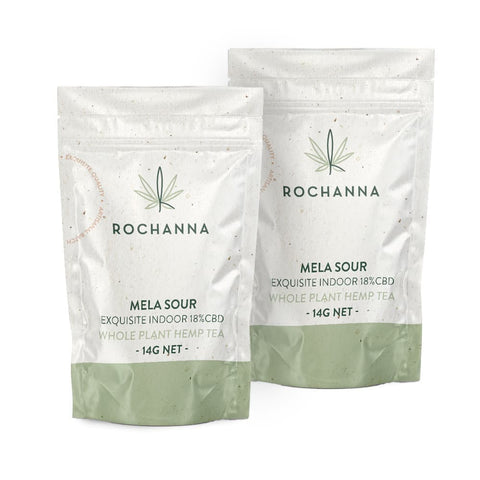 Mela Sour CBD hemp flower, 21% CBD, indoor-grown, rich trichomes, and a sour citrus aroma.