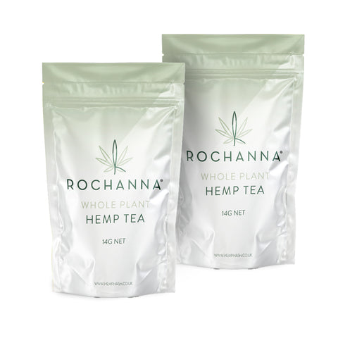 Rochanna Tropical Dream CBD Tea, 13% CBD, cup winner with mango-pineapple aroma, dark green, <0.2% THC.