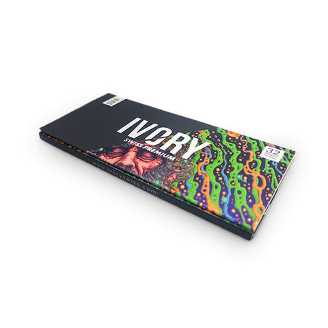 Ivory Long Rolling Papers: Ultra-Thin, Even Burn, Additive-Free, Stylish Packaging