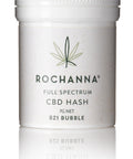 Rochanna's BZ1 Bubble CBD Hash, golden brown, 31.432% CBD, <0.2% THC, lab-tested, for novelty use.