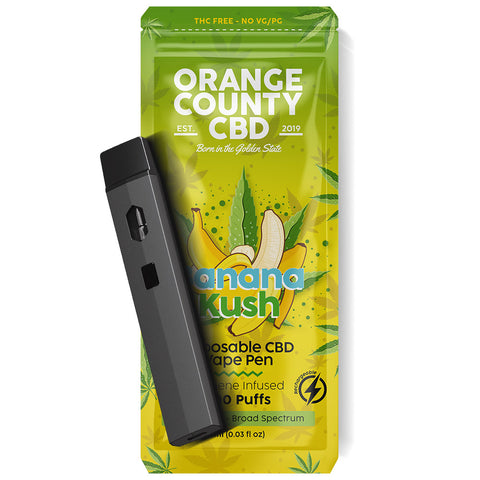 1ml Disposable CBD Vape Pen | Banana Kush 600mg
