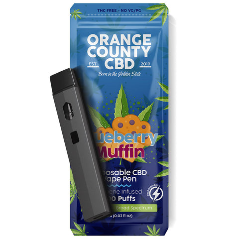 1ml Disposable CBD Vape Pen | Blueberry Muffin 600mg