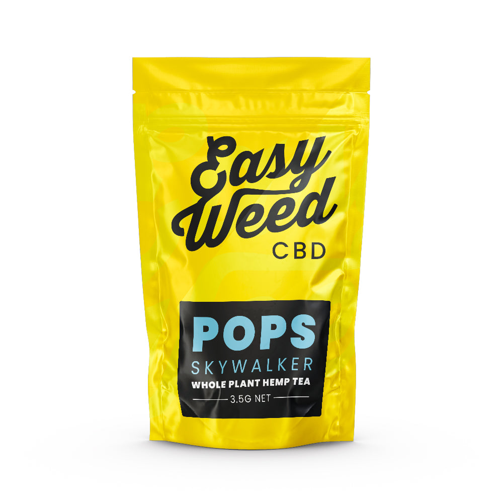 Skywalker CBD flower tea, 14% CBD, sweet spice/fruity aroma, EU-grown, organic, <0.2% THC