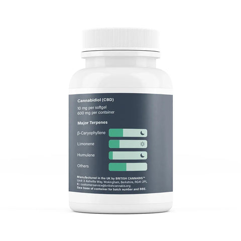 10CBD Cannabis Softgel | CBD Capsules | 600mg CBD (10ml x 60 Softgels)