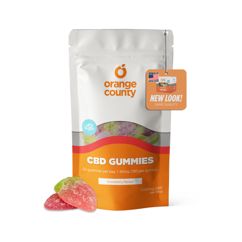 Strawberry Gummies | Orange County CBD | 1200mg CBD - HempHash