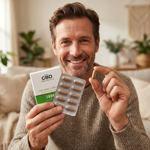 British Cannabis CBD Capsules | CBD Capsules | 300mg CBD (10mg x 30 Capsules) - HempHash