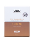 Bottle of Canabidol™ RAW 1000mg CBD Oil – British Cannabis™ broad plant-spectrum, 0% THC.