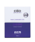 Bottle of RAW 2000mg CBD Oil – high-strength broad plant-spectrum oil from British Cannabis™, 0% THC.