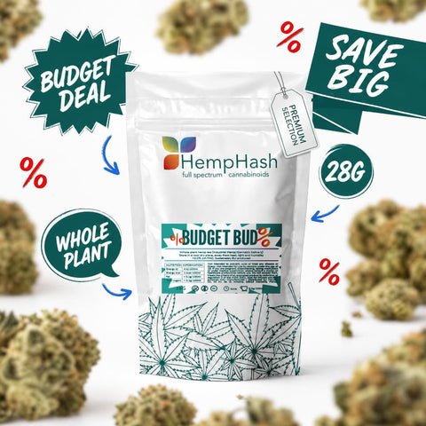 Budget Bud | Greenhouse CBD Flower | HempHash | 28g