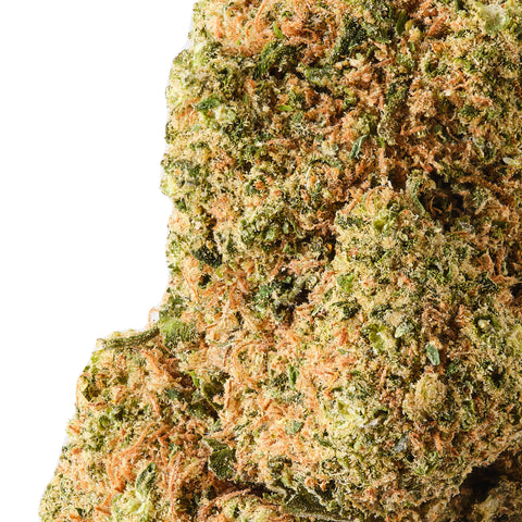 Rochanna's Harlequin Boutique CBD: 75/25 sativa-dominant, 16% CBD, pine/hazelnut/citrus aroma, <0.2% THC.