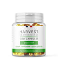 Harvest Laboratoires CBD Digestion Capsules, 750mg CBD, mandarin extract, organic, gluten-free, THC-free, aids digestion.