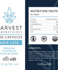 Hair Loss 1500mg | CBD Capsules | Harvest