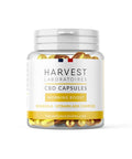 Harvest CBD Morning Boost Capsules, 750mg CBD, with Rhodiola, vitamins A, D, K, organic, gluten-free, zero THC.