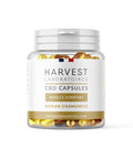 Harvest CBD Muscle Comfort Capsules, 1500mg CBD, with Roman Chamomile, organic, gluten-free, natural flavors, <0.2% THC.