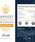 Sunshine 750mg | CBD Capsules | Harvest