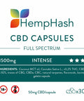 1500mg | HempHash CBD Capsules | Intense