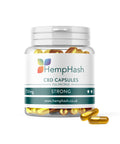 Hemphash 750mg CBD Capsules, 25mg per capsule, CO2 extraction, coconut MCT oil, <0.2% THC.