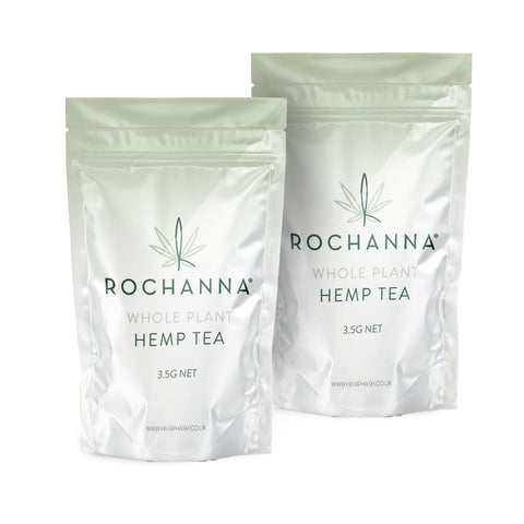 Rochanna Pineapple Haze CBD Tea: Glasshouse-grown, tropical aroma, <0.2% THC, sativa-dominant.