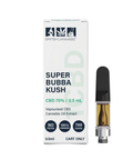 1CBD Super Bubba Kush 510 cartridge with 70% CBD and terpene-rich cannabis extract.