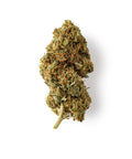 Easy Weed White Rhino CBD flower, 12% CBDa, organic, greenhouse-grown, pine, earth, and citrus aroma.