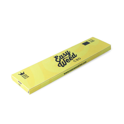 Easy Weed's long rolling papers, ultra-thin, 11.7 cm, stylish packaging, ideal for CBD souvenirs.