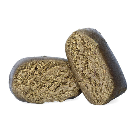 Easy Weed's Bubble CBD Hash, 42% CBD, ice water extraction, lemony aroma, <0.2% THC, for novelty use.