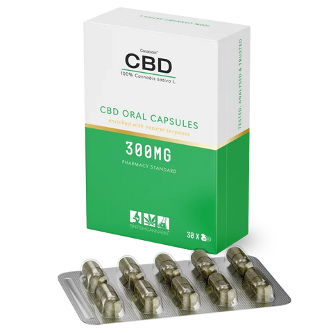 British Cannabis CBD Capsules | CBD Capsules | 300mg CBD (10mg x 30 Capsules)