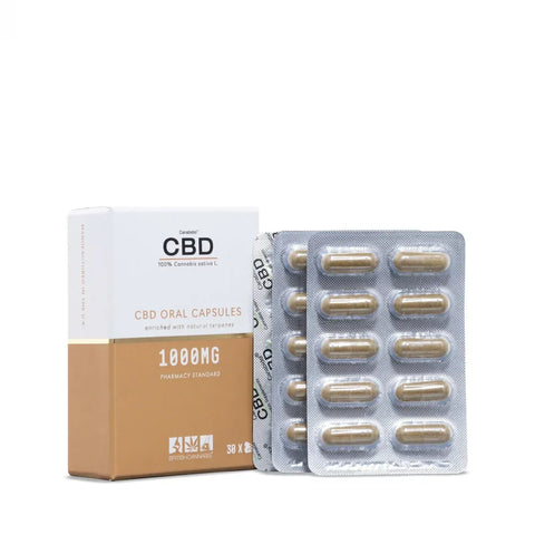 British Cannabis CBD Capsules | CBD Capsules | 1000mg CBD (33mg x 30 Softgels)