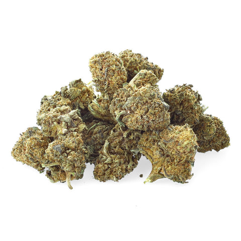 Sour Tangie CBD Pops, small buds, 14% CBD, sweet citrus aroma, <0.2% THC, EU-grown.